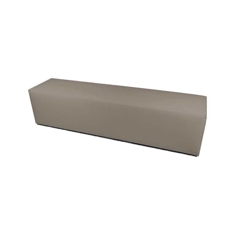 Pouf rettangolare tortora 180x40x42h cm - Apecchio
