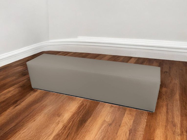 Pouf rettangolare tortora 180x40x42h cm - Apecchio