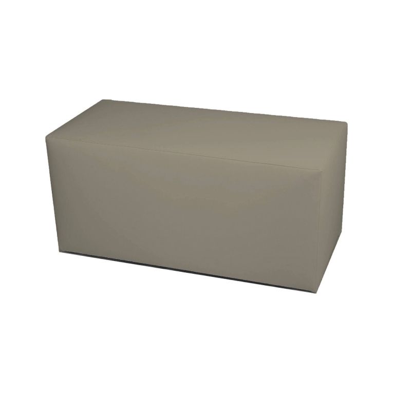 Pouf rettangolare tortora 90x40x42h cm - Bucuresti
