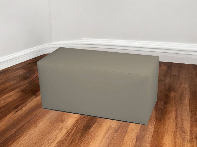Pouf rettangolare tortora 90x40x42h cm - Bucuresti