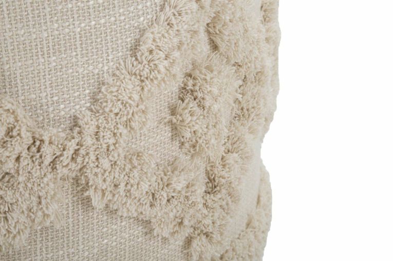 Pouf rotondo bianco 40x40x40h cm - Khaled