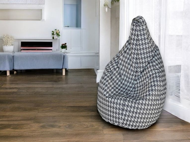 Pouf sacco a scacchi 80x80x120h cm - Maristella