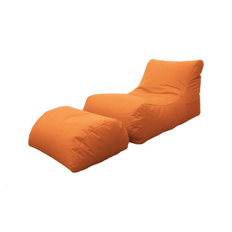 Pouf sacco arancione 120x80x60h cm - Alton
