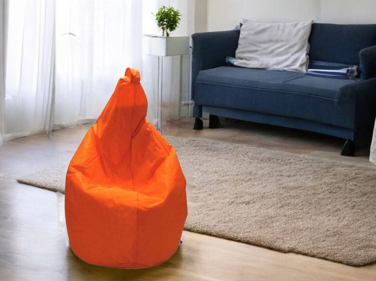 Pouf sacco arancione 80x80x120h cm - Angillina