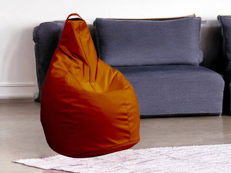Pouf sacco arancione 90x90x120h cm - Aunter