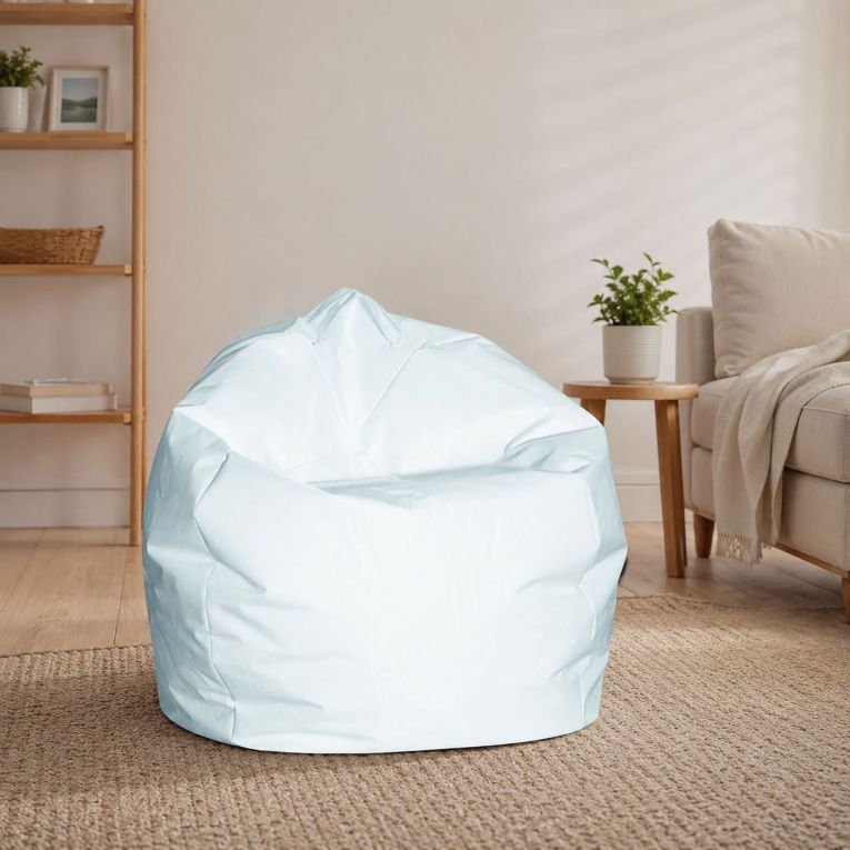 Pouf sacco bianco 65x65x50h cm - Ascia