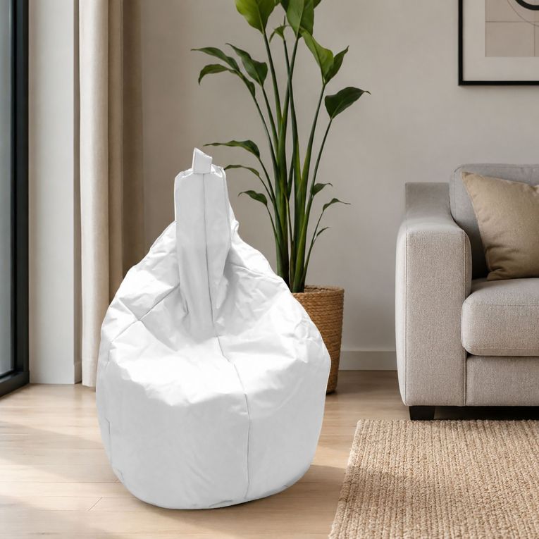 Pouf sacco bianco 80x80x120h cm - Angillina