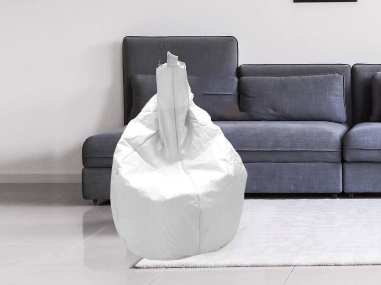 Pouf sacco bianco 80x80x120h cm - Angillina