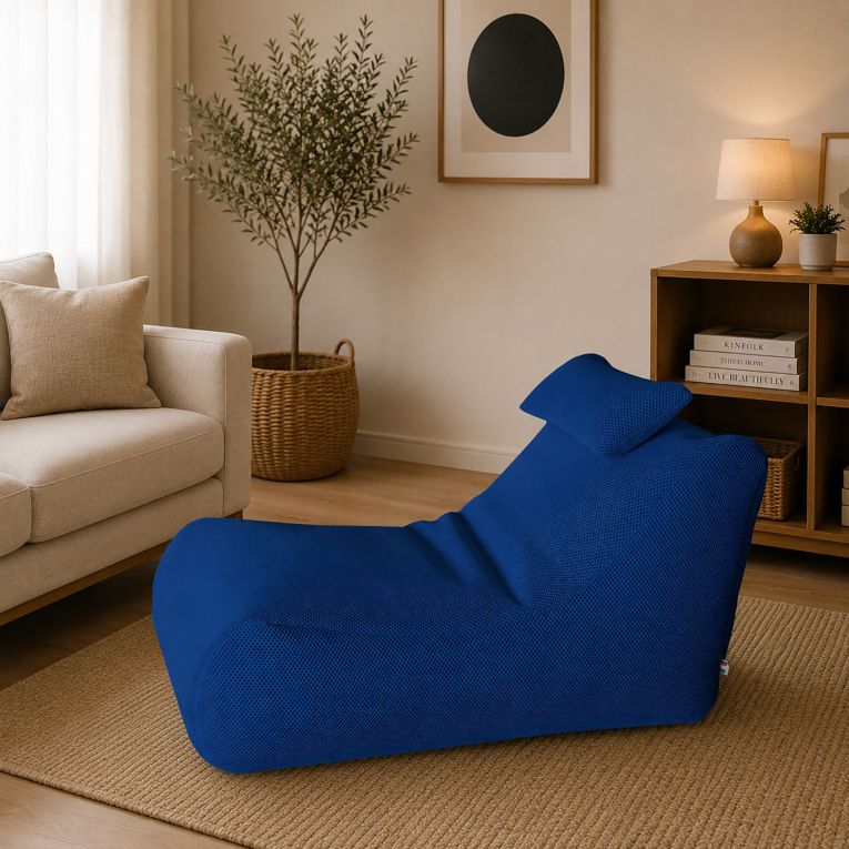 Pouf sacco blu 70x120x65h cm - ??hck