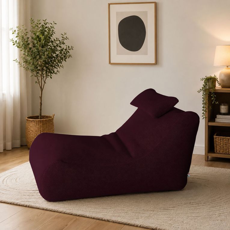 Pouf sacco bordeaux 70x120x65h cm - ??hck