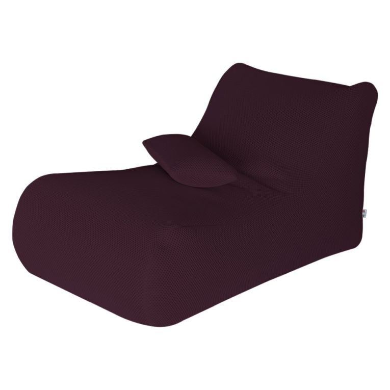 Pouf sacco bordeaux 70x120x65h cm - ??hck
