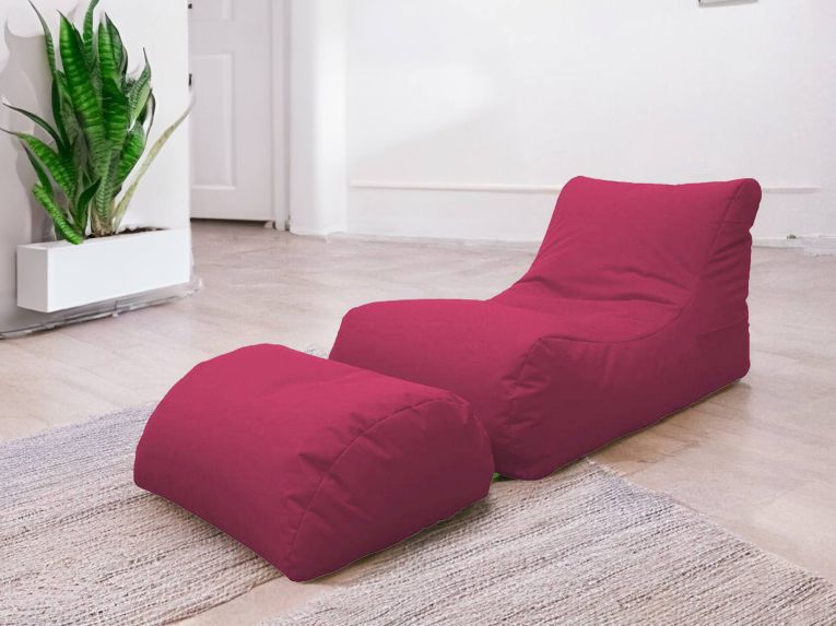 Pouf sacco fucsia 120x80x60h cm - Alton