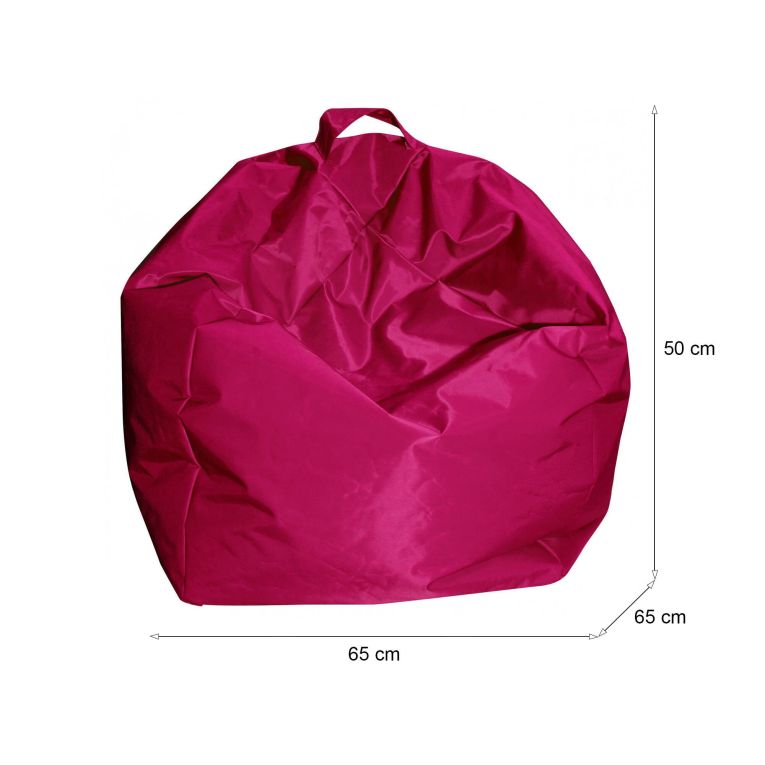 Pouf sacco fucsia 65x65x50h cm - Ascia