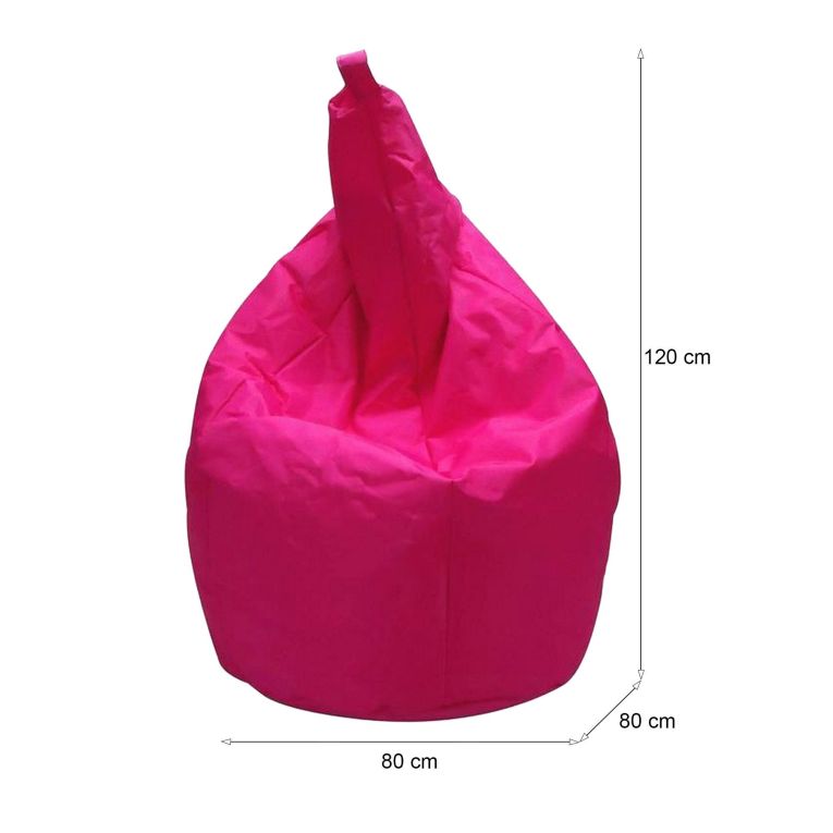 Pouf sacco fucsia 80x80x120h cm - Angillina