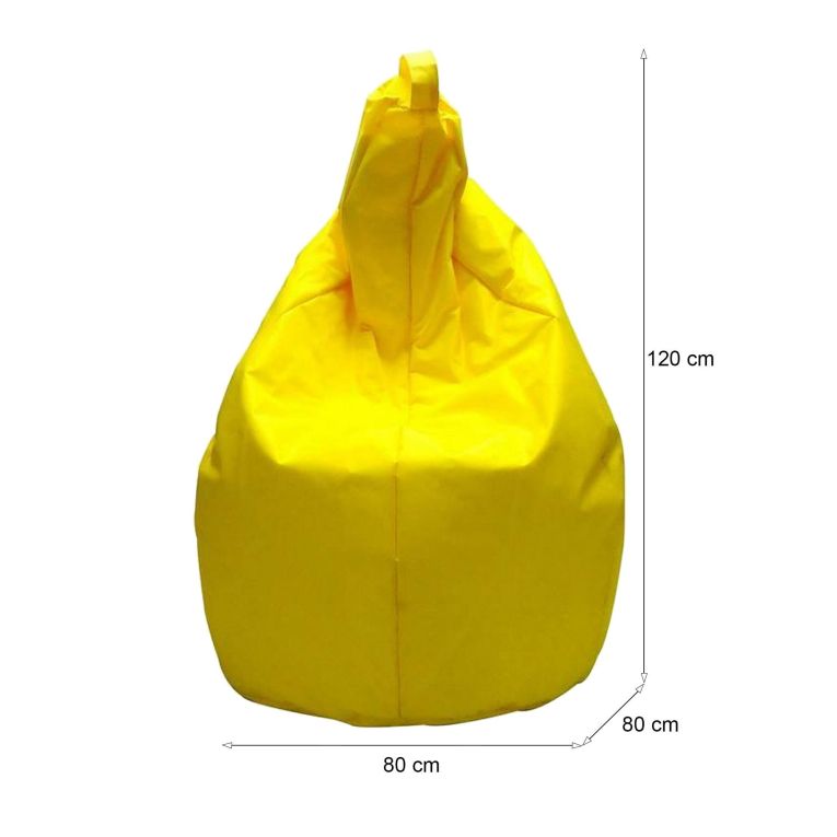 Pouf sacco giallo 80x80x120h cm - Angillina