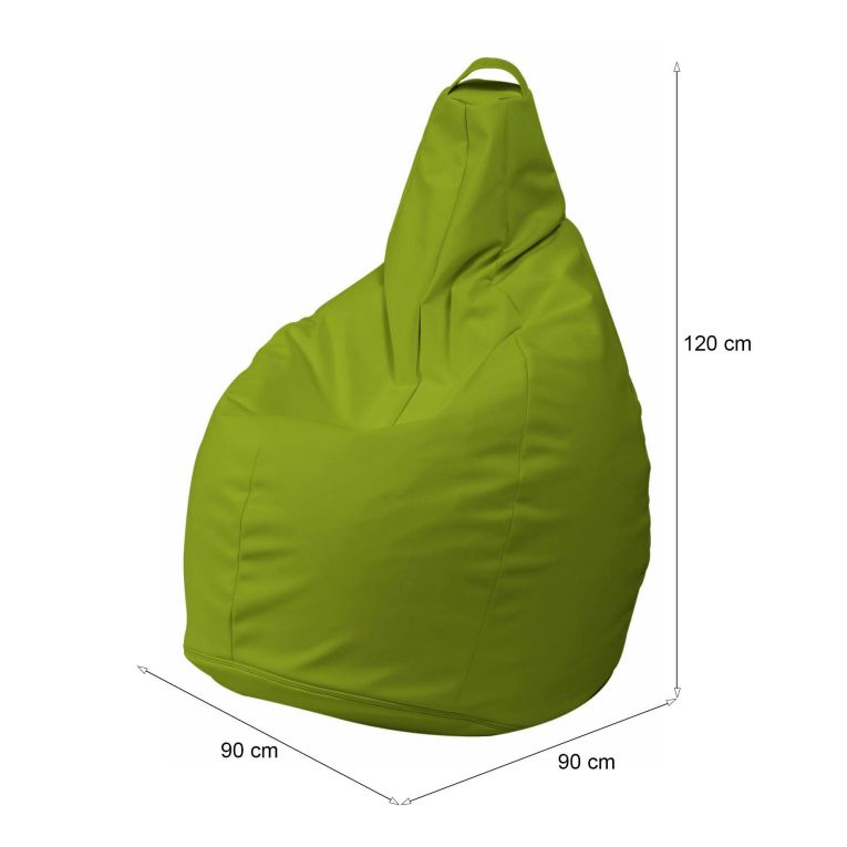 Pouf sacco giallo 90x90x120h cm - Aunter