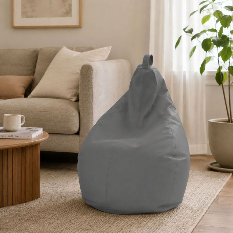 Pouf sacco grigio 80x80x120h cm - Angillina