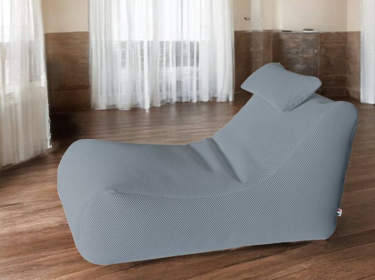 Pouf sacco grigio chiaro 70x120x65h cm - ??hck