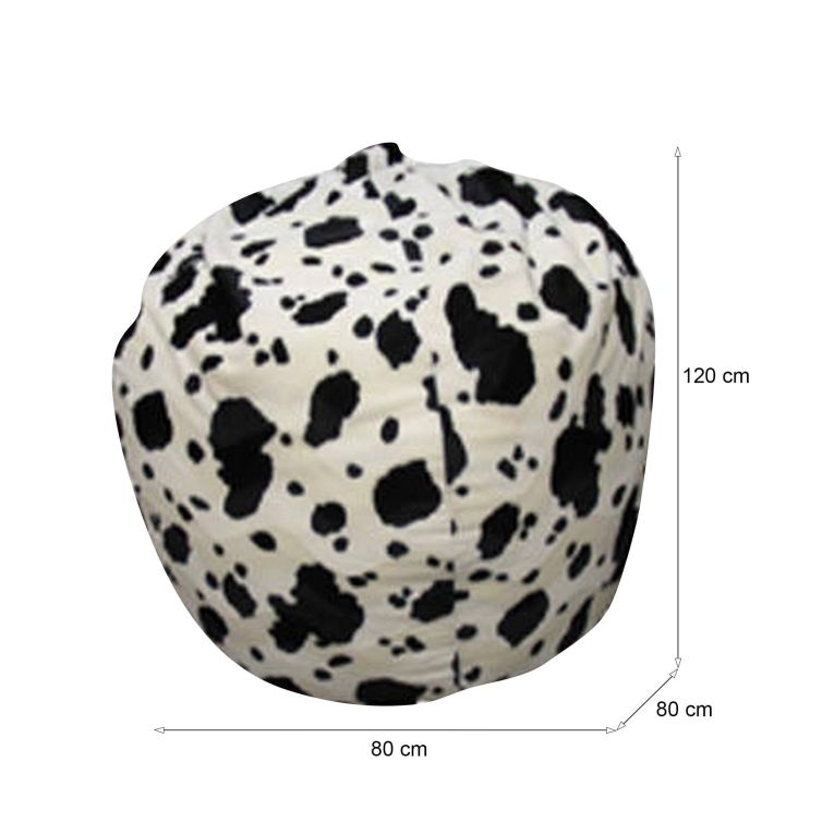 Pouf sacco mucca 80x80x120h cm - Lorenza