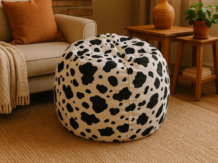 Pouf sacco mucca 80x80x120h cm - Lorenza