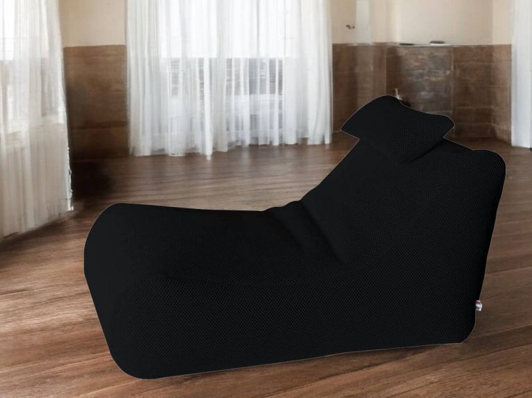 Pouf sacco nero 70x120x65h cm - ??hck