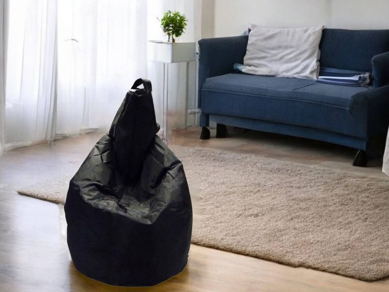 Pouf sacco nero 80x80x120h cm - Angillina