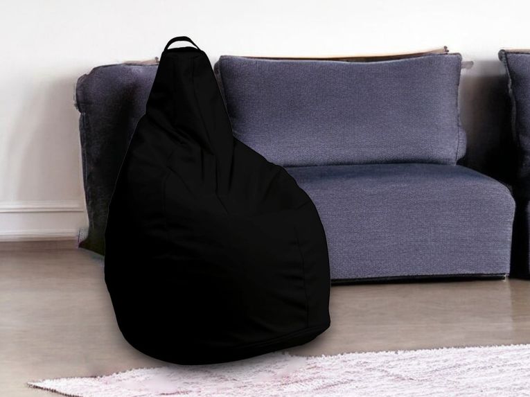 Pouf sacco nero 90x90x120h cm - Agordo