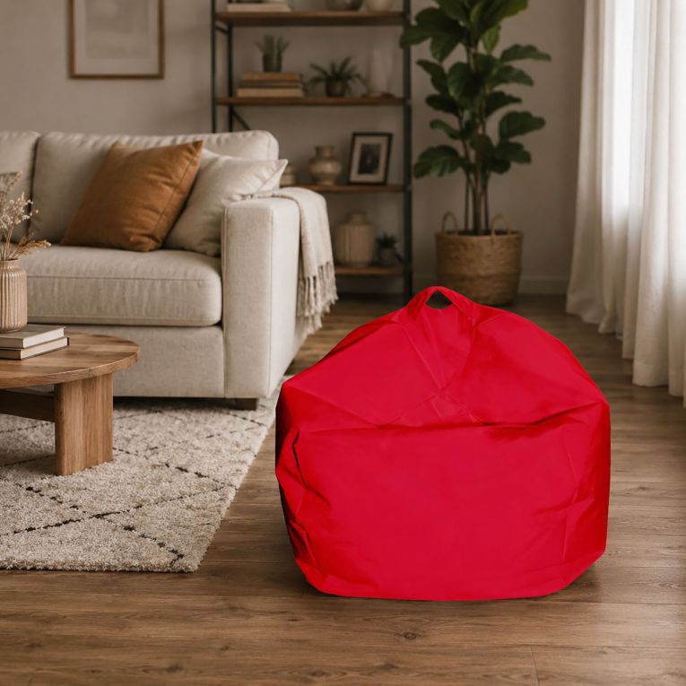 Pouf sacco rosso 65x65x50h cm - Ascia