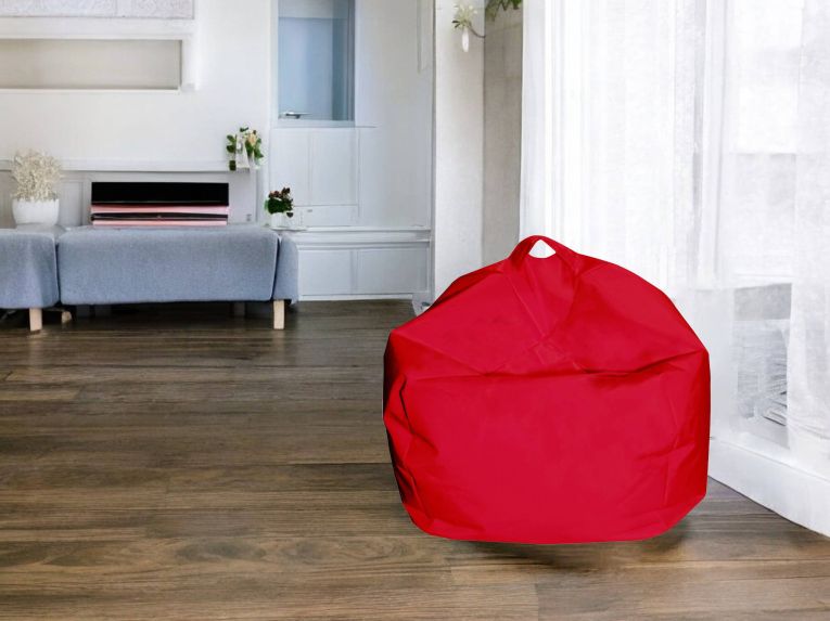 Pouf sacco rosso 65x65x50h cm - Ascia