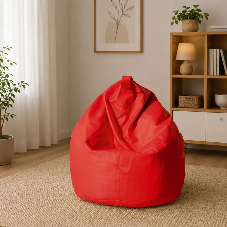 Pouf sacco rosso 70x70x110h cm - Azelia