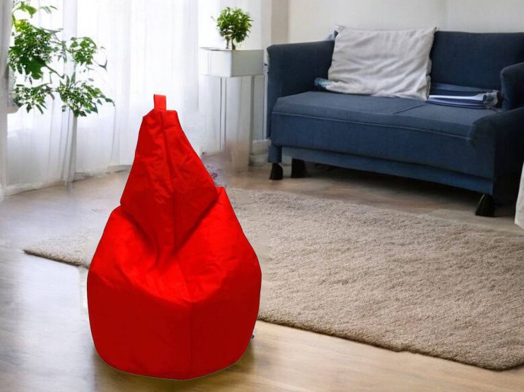 Pouf sacco rosso 80x80x120h cm - Angillina