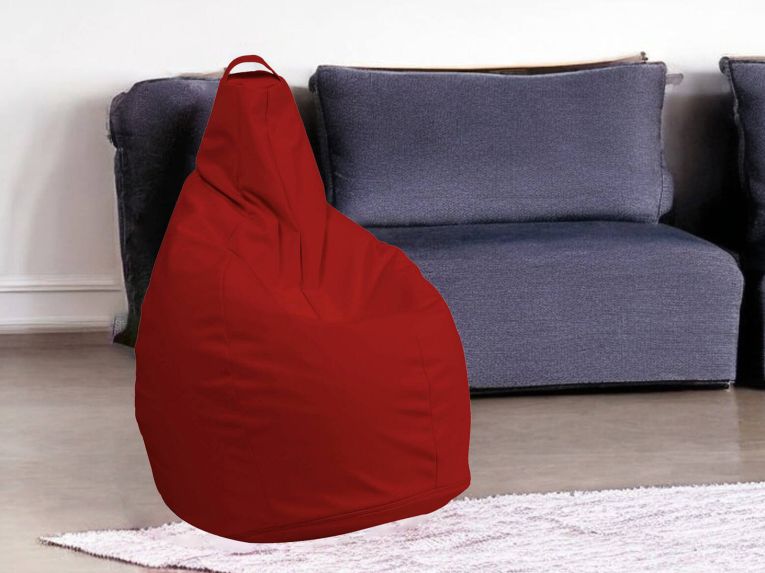 Pouf sacco rosso 90x90x120h cm - Aunter