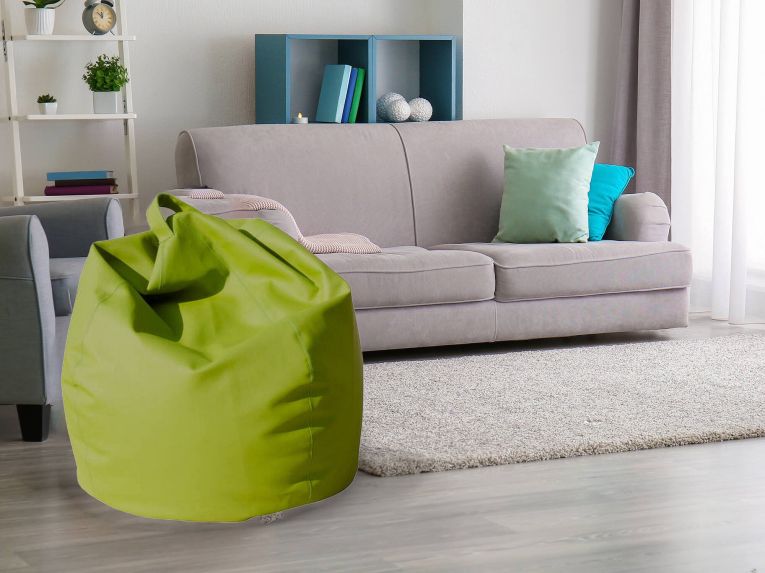 Pouf sacco verde 70x70x110h cm - Azelia