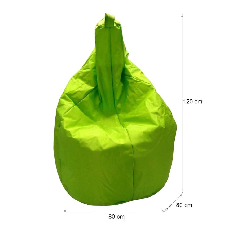 Pouf sacco verde 80x80x120h cm - Angillina
