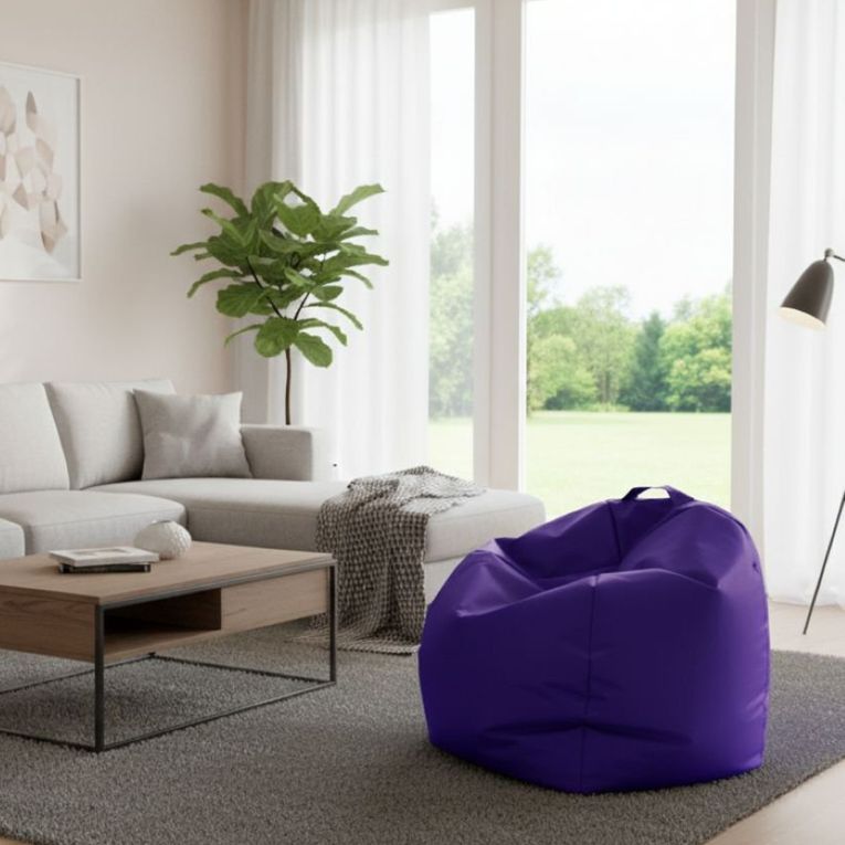 Pouf sacco viola 65x65x50h cm - Ascia