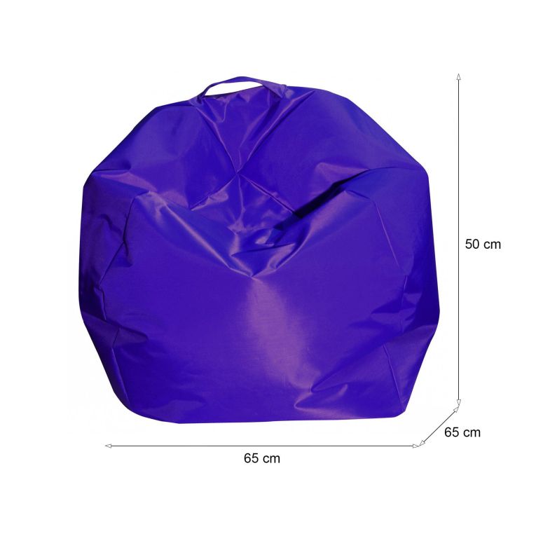 Pouf sacco viola 65x65x50h cm - Ascia
