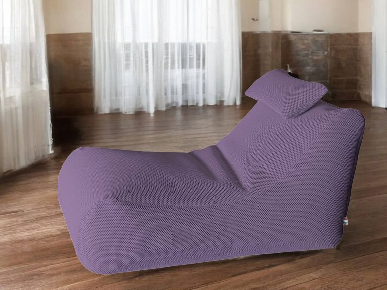 Pouf sacco viola 70x120x65h cm - ??hck