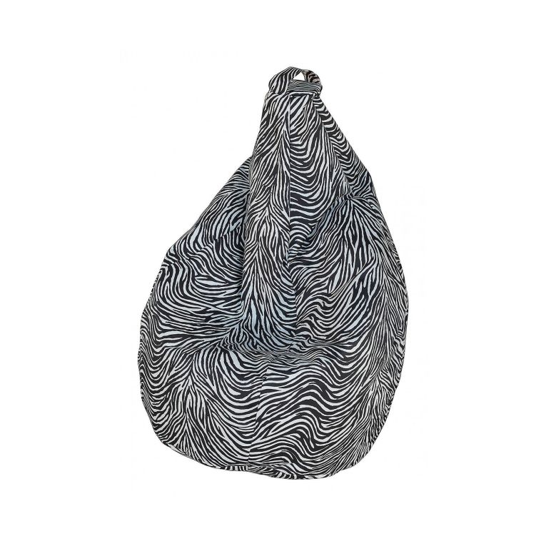 Pouf sacco zebrato 80x80x120h cm - Maristella