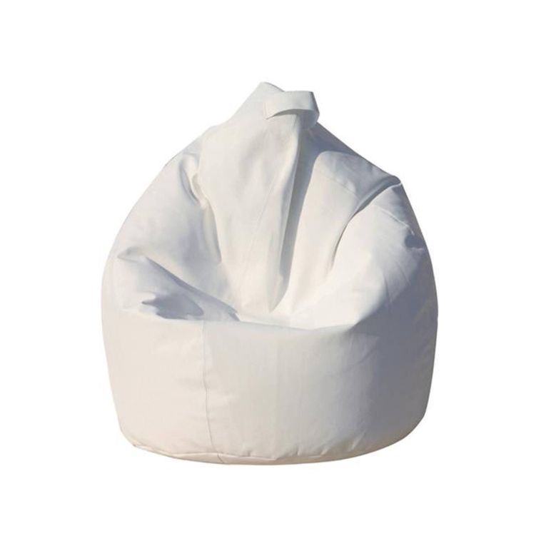 Pouf soggiorno sacco bianco 70x70x110h cm - Alez