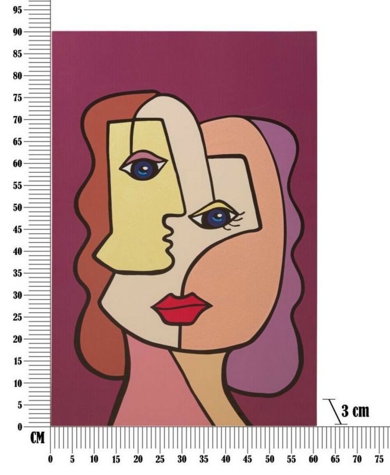 Quadro Andy, 60x3 h90 cm, Multicolore
