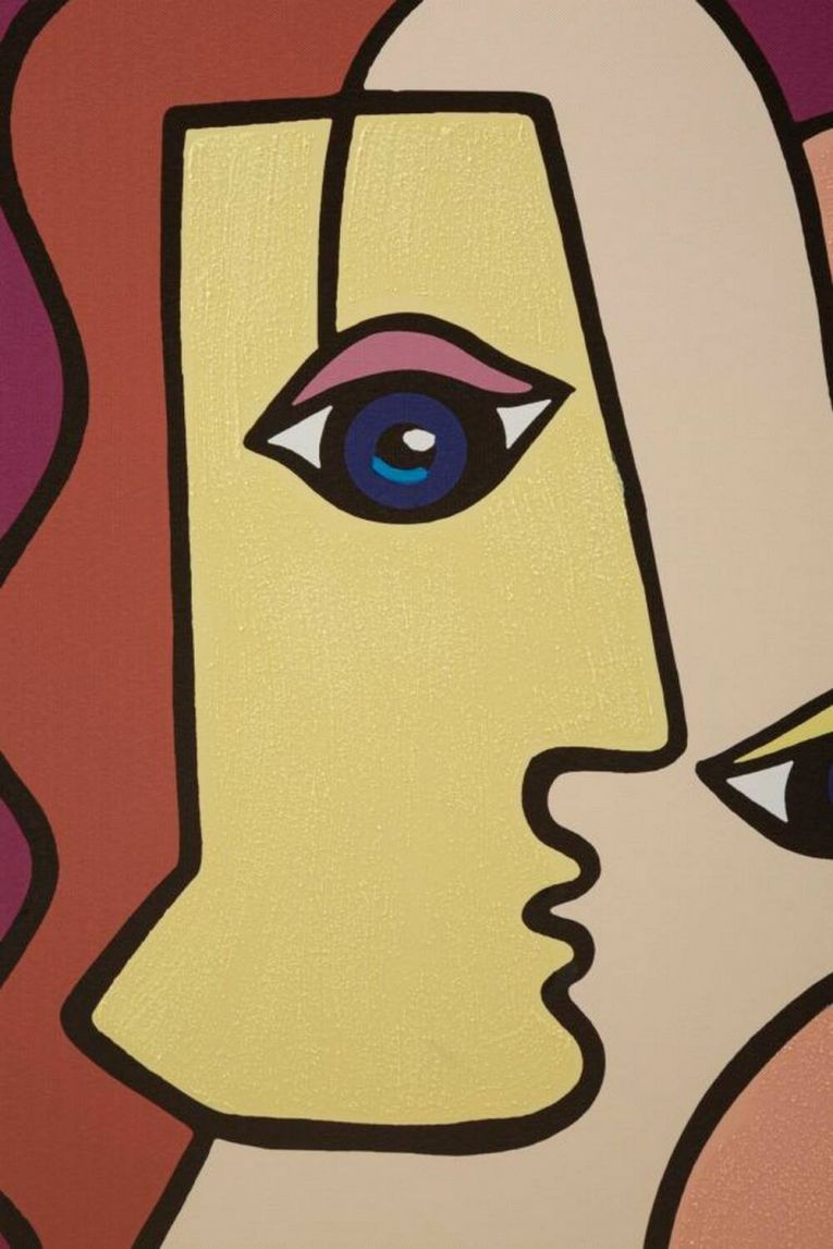 Quadro Andy, 60x3 h90 cm, Multicolore