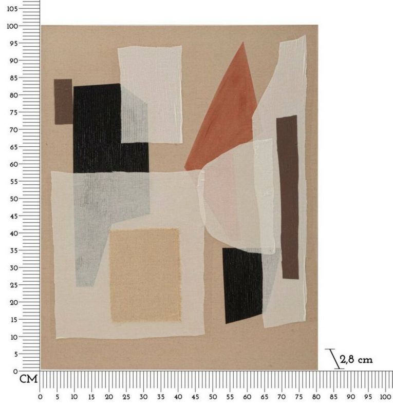Quadro Claes, 80x3 h100 cm, Multicolore