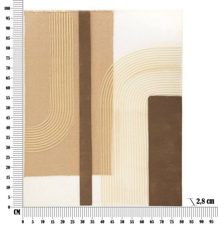 Quadro Fondoro, 80x3 h100 cm, Multicolore