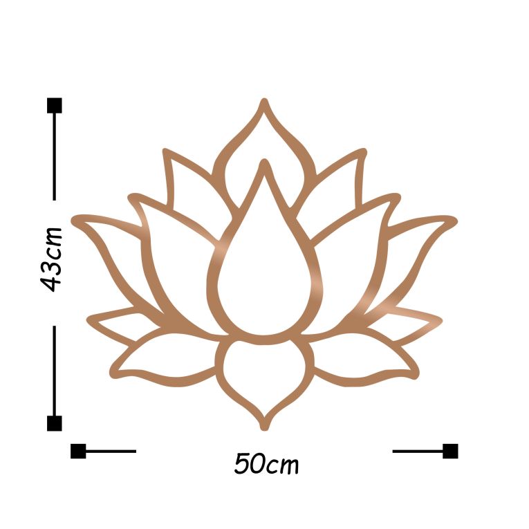 Quadro Marrone Bronzo Materiale Struttura in Metallo Sfumatura Colore Struttura Bronzo 50x43h cm, - Mosilite