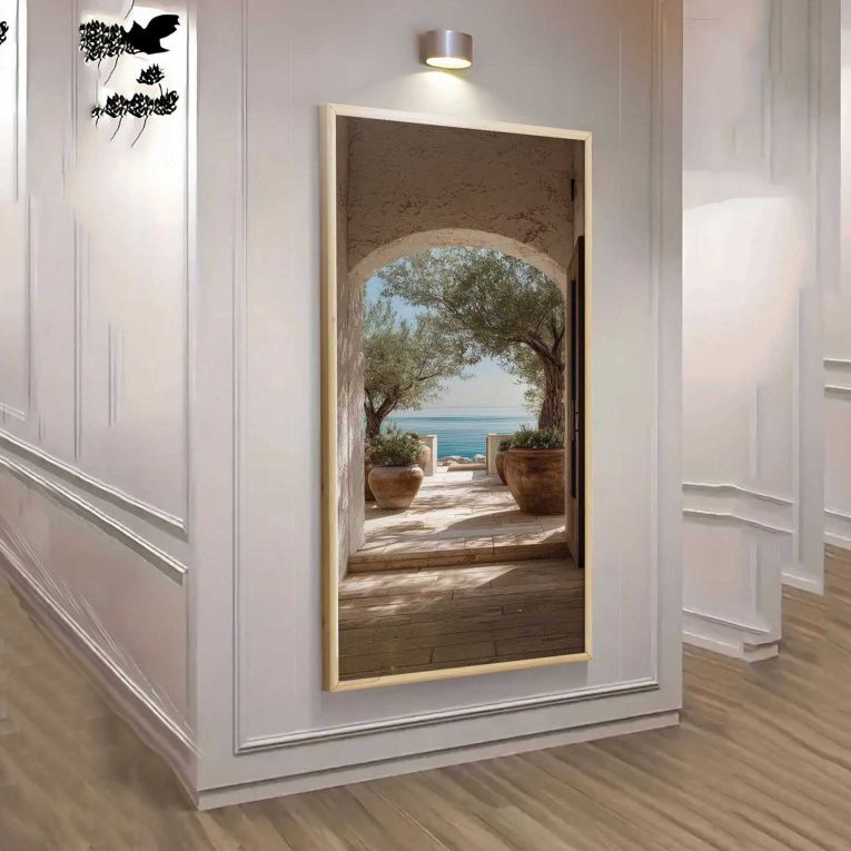 Quadro Multicolore Materiale Struttura in Legno Nobilitato 120x50h cm, - Minilika