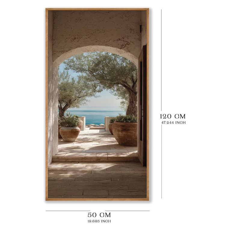 Quadro Multicolore Materiale Struttura in Legno Nobilitato 120x50h cm, - Minilika
