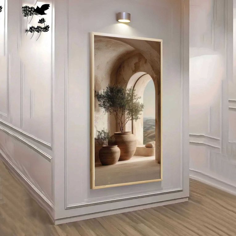 Quadro Multicolore Materiale Struttura in Legno Nobilitato 120x50h cm, - Mirahaba