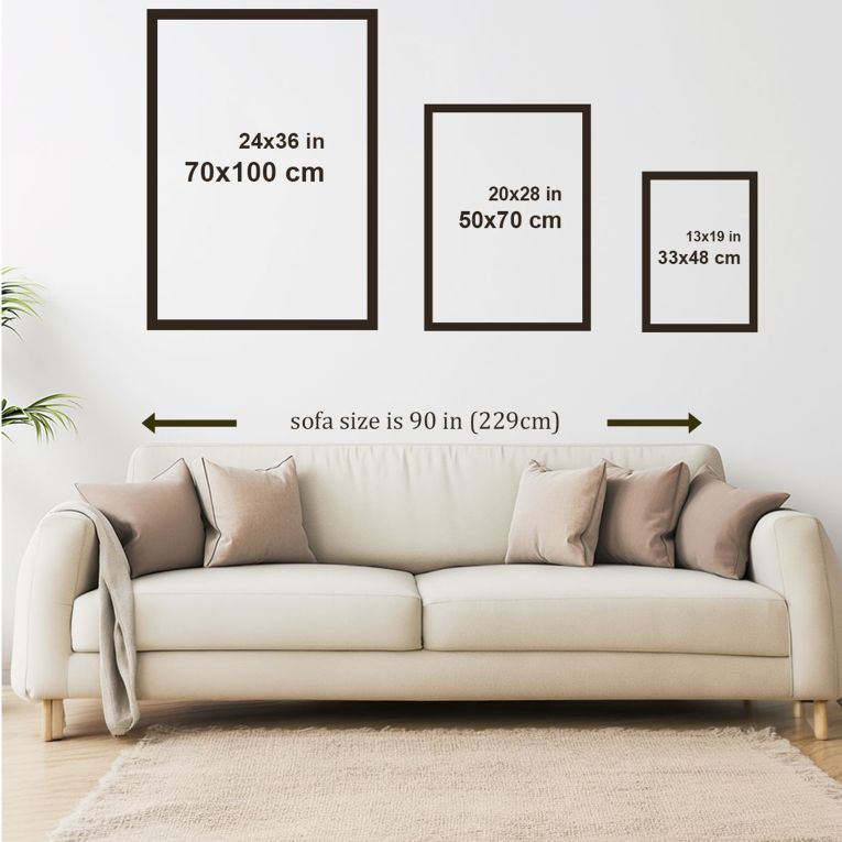 Quadro Multicolore Materiale Struttura in Legno Nobilitato 33x48h cm, - Megarina