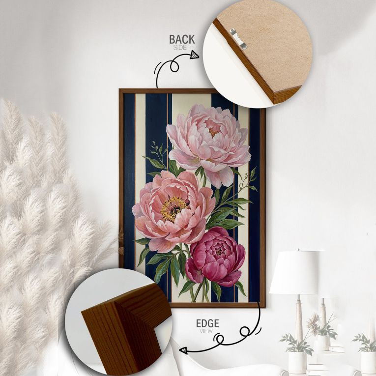 Quadro Multicolore Materiale Struttura in Legno Nobilitato 33x48h cm, - Megarina