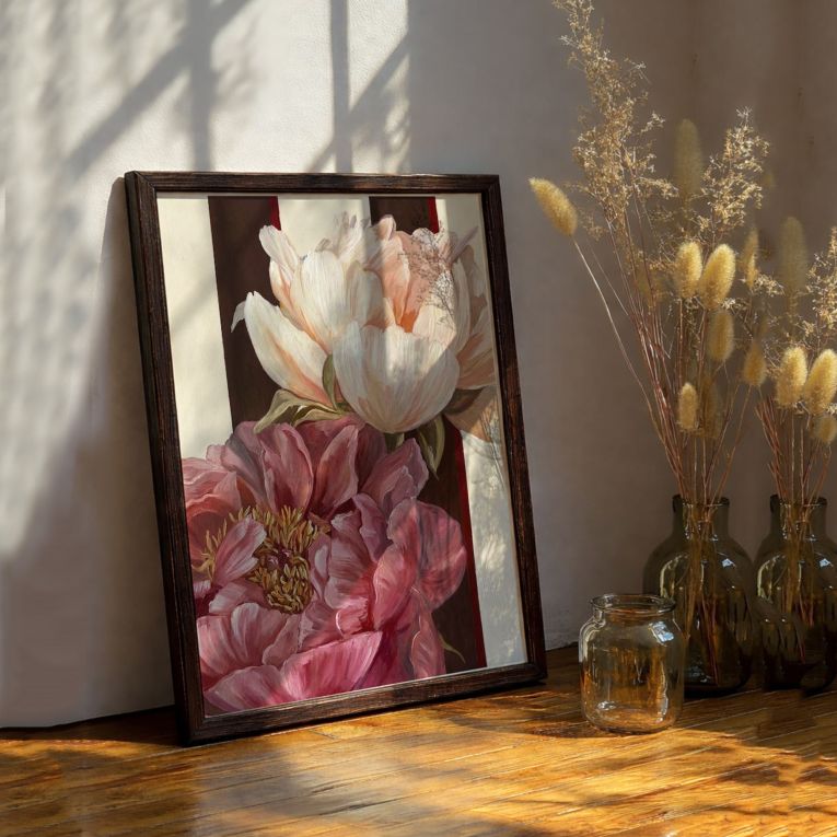Quadro Multicolore Materiale Struttura in Legno Nobilitato 33x48h cm, - Mehapari